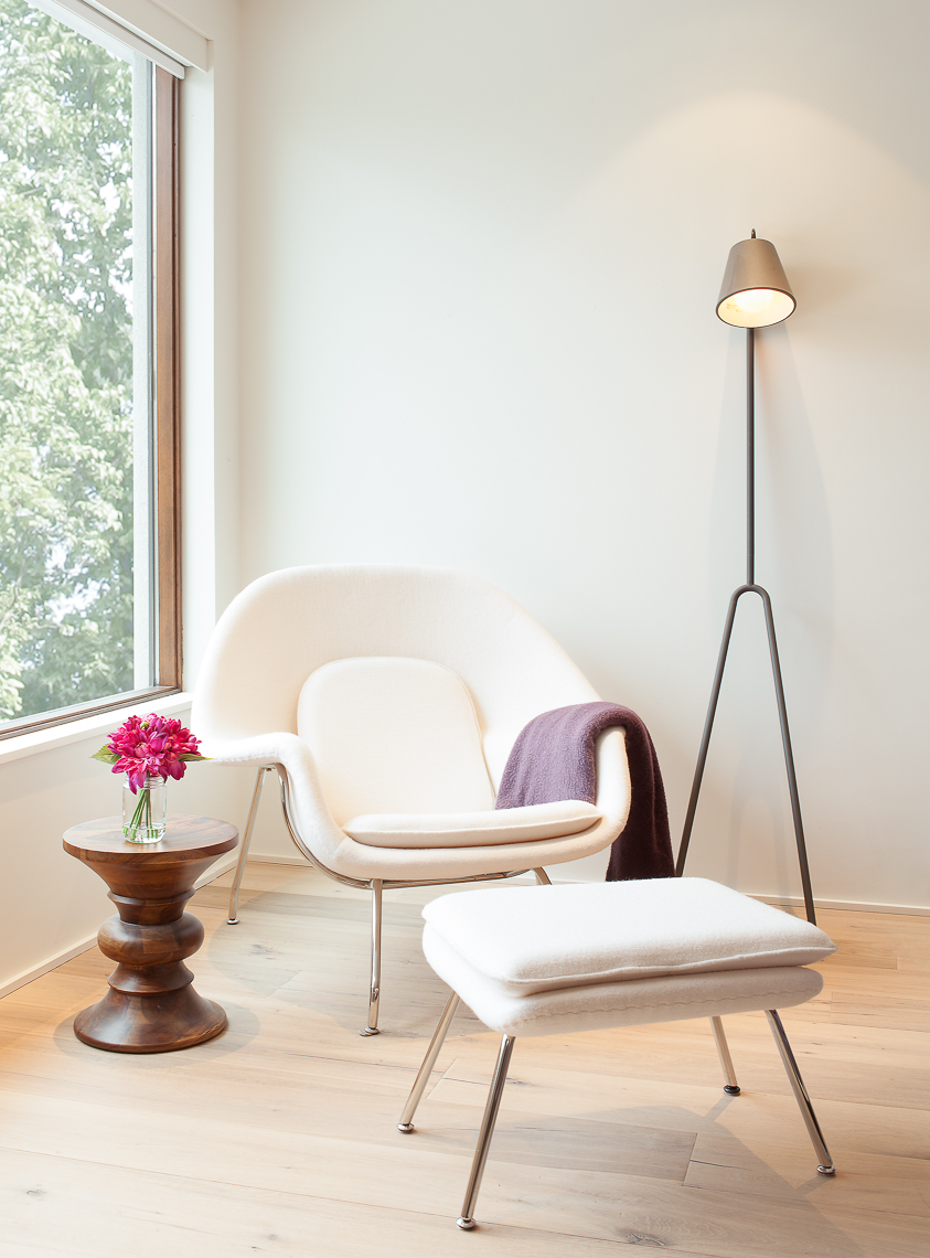 Modern White Chair Vignette